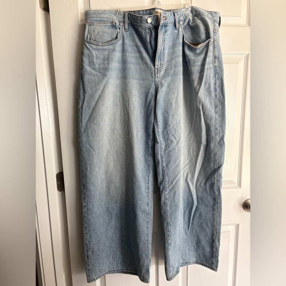 Madewell Light Blue Super Wide Leg Jeans